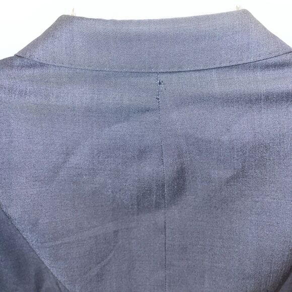 Coppley 1883 Men’s Dress Blazer Size 46L Navy Blue Wool Business Formal - Picture 10 of 14